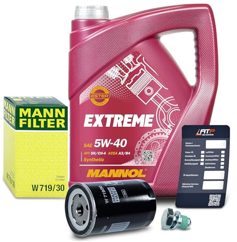 Set bestehend aus Ölfilter + 5l 5W-40 Motoröl 41108672