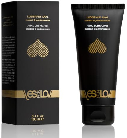 YESforLOV Anal Lubricant Comfort & Performance 1.0 count, Unscented, Hypoallergenic, Based on Purified Water and Silicone, Unisex