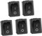 5X Wippschalter eckig klein 2-polig 250V 6A EIN/AUS Snap-In Montage 19,5x13mm SK21-101