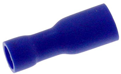Lumonic 25x Flachsteckhülse 1,5-2,5mm² in blau I Flachsteckhülsen für Flachstecker 0,8mm x 4,8mm I Kabelschuhe Flachstecker vollisoliert
