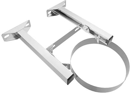 Schornstein Wandhalterung - Verstellbarer Wandhalter aus Edelstahl in allen Durchmessern und Wandabständen (Außendurchmesser Ø230mm, Wandabstand 200-350mm)