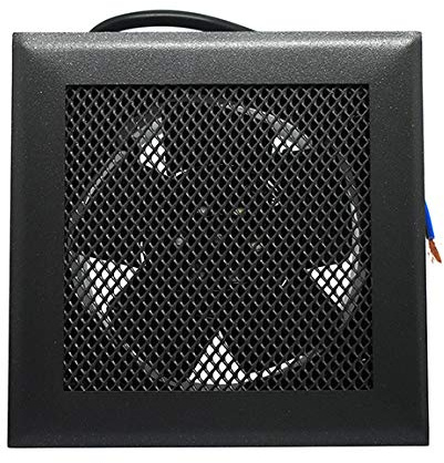VENTILADOR PARA CHIMENEA CON REJILLA M-D SIMPLE GRIS 15X15 CON VENTILADOR AXIAL CON SALIDA 120