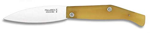 Navaja Nº 1 INOX inoxidable Hoja 9 cm para Caza, Pesca, Camping, Outdoor, Supervivencia y Bushcraft Pallares Pallés 06041 + Portabotellas de regalo