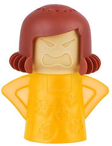 Angry Mom Microwave Cleaner - Angry Mom Mad Creay Mama Microwave Oven Cleaner High Temperature Steam Cleaning Equipment Tool Easily Crud Steam Cleans Add Vinegar and Water for Kitchen (Yellow)