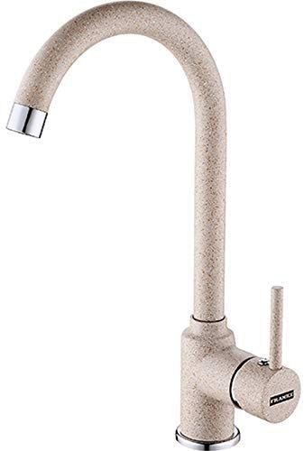 Franke miscelatore Pola Fragranite Beige Avena canna alta girevole