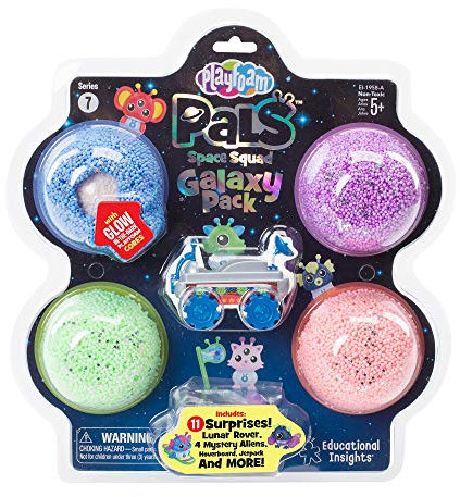 Learning Resources EI-1958-A Playfoam Pals Weltraum-Truppe, Galaxie-Set A, Sensorischer Knetspaß, Basteln und Kreatives für Kinder, Sammelfiguren, 11 versteckte Überraschungen, Ab 5 Jahren, Mehrfarbig