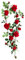 Vosarea künstliche rose Wein gefälschte Rosengirlande hängen Rose Efeu Pflanzen für Hochzeit s Dekoration Größe Hausgarten (rot)
