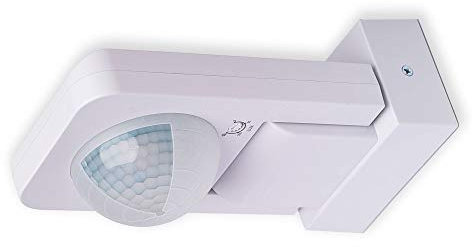 Bewegungsmelder IP65 für Innen und Außen 20 Meter Erfassung - Aufputz 360 Grad Bewegungssensor - 2000W LED Licht Schalter - geeignet für die Montage an Decke, Wand oder Dach | weiß