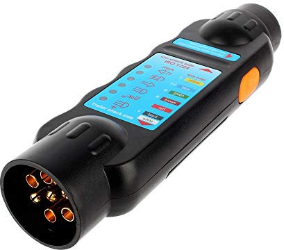 KIMISS 7Pin 12V Voiture Remorquage Remorque Prise Prise, Remorque Câble Adaptateur Connexion Testeur Outil De Diagnostic Noir