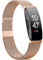 Faliogo Compatibile con Fitbit Inspire Cinturino/Fitbit Inspire 2 Cinturino/Fitbit HR Inspire Cinturino, Cinturino in Metallica in Acciaio Inox Compatibile per Fitbit Ace 2, Piccolo, Royalgold
