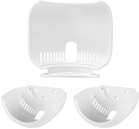 GEEKRIA Wandhalterung kompatibel nur mit Google Nest WiFi Add-On Point, ABS platzsparende Halterablage, einfaches Kabelmanagement, Wandmontage (3er-Set)