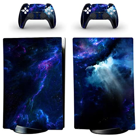 DolDer PS5 Digital Edtion Skin Sticker/Aufkleber Folie schützende Haut Schale kompatibel mit Sony PS5 Konsole und 2 Dualshock Controller-0503 Digital Edtion