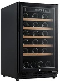 Cave à vin 40 bouteilles noire 1T - Vinobox - 95Vitrée