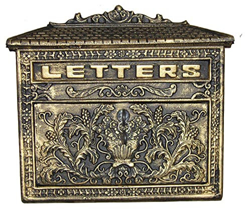 Gusseisen- Und Aluminiumguss-Briefkasten Im Europäischen Stil Für Den Außenbereich Retro-Briefkasten Hochwertiger Antiker Briefkasten