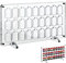 Geekria Game Card Case Compatible Nintendo Switch 27 Cartridge Slots Holder Protective Shockproof Display Cabinet Game Card Case Transparent Acrylic Game Storage Box Compatible Switch NS NX