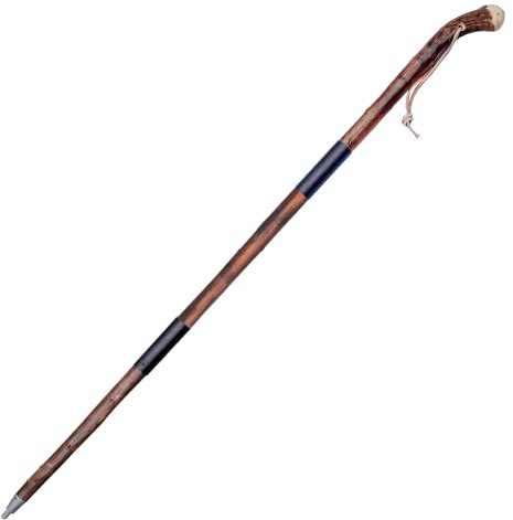 Dreiteiliger Wanderstock aus Kastanienholz mit Verschraubung aus Aluminium 120, 130, 150, 180 cm (150 cm)