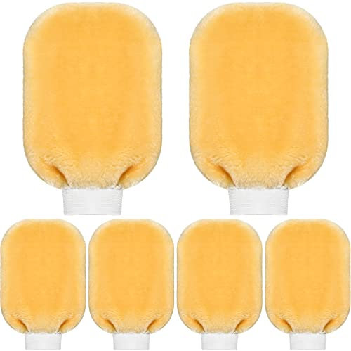 Remerry 6 Pcs Painters Mitt Painters Tool Dusting Gloves Deck Stain Applicator for Painting Cleaning Dusting