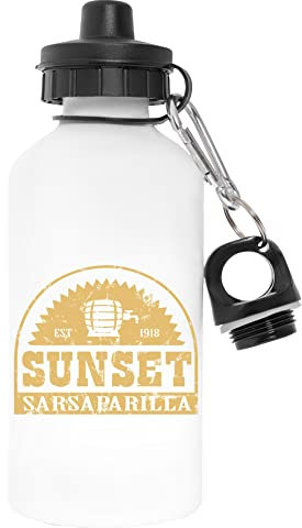 Sunset Sarsaparilla Blanc Bouteille d'eau Aluminium Pour l'extérieur Pollutant Free White Watter Bottle For Outdoors