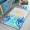 Mevsim Store Disney Lizensiertes Produkt - Prinzessin ELSA Gefrorenes Spielteppich 133x95 cm - Blau - Teppich - Spielmatte für Kinderzimmer Home Kinderteppich - Dekoratives, Spezielles Design