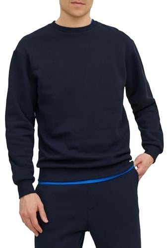 JACK & JONES Sweat-Shirt Sweat-Shirt Uni Navy Blazer XL Navy Blazer XL