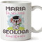 Mugffins Tazza Personalizzata in ceramica per GEOLOGA donna 11 oz / 350 ml - In italiano - Koalificati Personalizzati - Idea regalo per compleanno, anniversario, natale, laurea