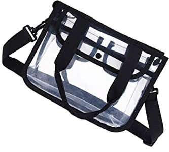 GALPADA Eva Schultertasche Transparent Schwarz für Damen als Umhängetasche