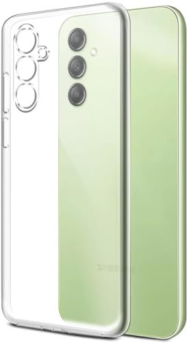 Cracksin Klar Silikon Hülle für Samsung Galaxy A14 5G / 4G Transparent Ultra Dünne klare weiche TPU Handyhülle Flexible Crystal Clear Case Cover Bumper Rückseite