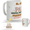 DEREGALOOS Taza de cerámica Personalizada para Padres. Taza Personalizada Regalo día del Padre. Regalo Original Personalizado para hombre. Tazas divertidas con frase. (El mejor papá)