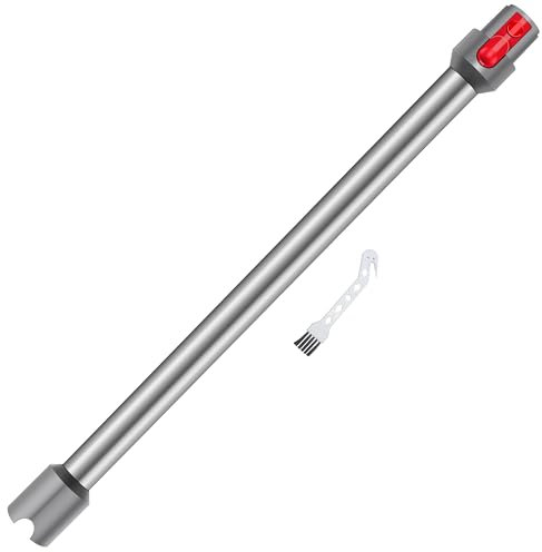 Arcets Tube Extension compatible pour Dyson V7 V8 V10 V11 V15 Tige Rigide Rallonge en Aluminium, Longueur 73 cm, Connecteur à Dégagement Rapide - Gris