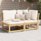 Festnight Gartensofa 2 Sitzer Balkon Lounge Klein Balkon Sofa Holz Balkonmöbel Holzsofa Sitzbank Garten Lounge Sofa Outdoor Gartenlounge Couch Gartenbank Sitzecke Loungemöbel Gartenmöbel