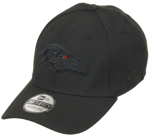 New Era Baltimore Ravens NFL Black on Black Black 39Thirty Stretch Cap