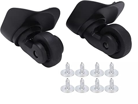 Sluffs 1 Paar A23 Koffer-Gepäckrad, Universal-Gepäck-Ersatzrad, Schwarze PVC-Ersatzräder, geräuscharme Riemenscheibe, Reparatur-Ersatzteile für Gepäck, Koffer, Trolley (schwarz)