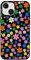 Berkin Arts Compatible with iPhone 13 Mini Acrylic Case with Floral Pattern Vivid Elegant Durable Stylish Retro Design For Women Smile