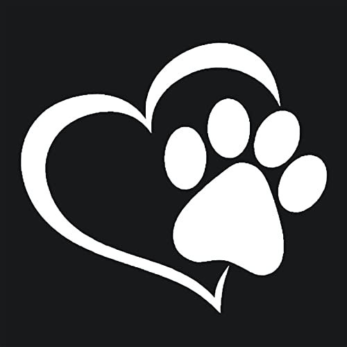 Autoaufkleber Creative Lovely The Dog Paw Print Fensterdekoration Wasserdichter Aufkleber Motorradaufkleber PVC Aufkleber(Silver)
