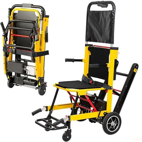 UYSELA Elektrischer Rollstuhl für Ältere Menschen Zum Treppensteigen, Tragbarer Leichter Treppenlift, Treppenlifte Patienten-Transporthilfe, Belastung von 160kg
