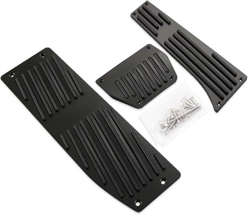 QDFGNKBAI Pédales de Voiture pour BMW 1 3 Série X1 E39 E46 E87 E90 E91 E92, Acier Inoxydable Auto Accélérateur Frein Repose-Pieds Antidérapant Accessoires,A/Black Drill at
