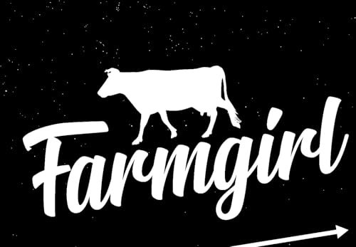 Rakelfix Bauer Landwirt Farmer Farm Girl Kuh Aufkleber Größe/Farbe ANPASSBAR Sticker Autoaufkleber Decal