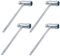 DONOONIS Confezione da 4 chiavi per motosega, chiave candela 13 mm x 19 mm, chiave per motosega, chiave a T, chiave per motosega, chiavi combinate per motoseghe tosaerba, decespugliatori, tosaerba