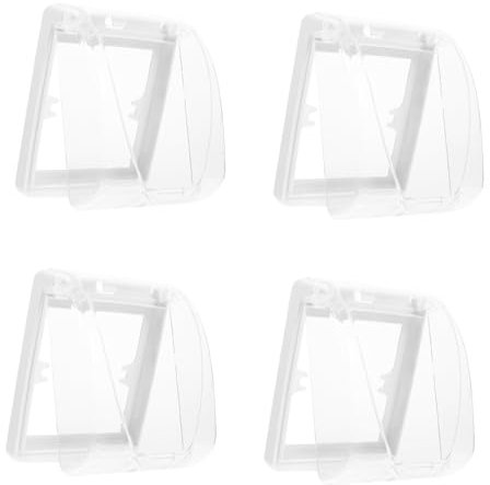 PLAFOPE Modernes Design – 4er-pack Licht Steckdosenbox Für Küche Bad Zuhause Büro Kunststoff