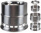 VFM e-Store - Portable Camping Stove Solid Fuel, Firewood, Charcoal - Camping, Travel Holiday Accessories for summer - 16cm x 16cm Silver X 1