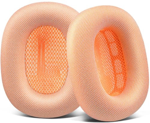 SOULWIT Ersatz Ohrpolster für AirPods Max Over-Ear-Kopfhörer, Ersatzpolster Polster mit strapazierfähigem Mesh-Stoff, weicherem Schaumstoff