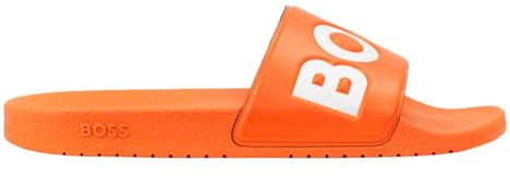 BOSS Men's Aryeh NPVLG 10251721 01 Slide Sandals, Bright orange, 10 UK