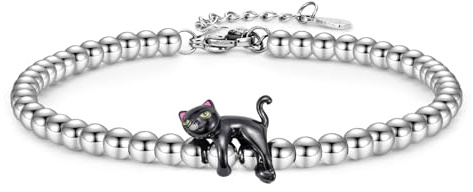 EYQV Katze Geschenk für Frauen, Katze Armband für Damen, Katzenliebhaberin Geschenke für Mädchen Tochter Schwester Mutter Mama Freundin zum Geburtstag Weihnachten Abschluss Muttertag Feier
