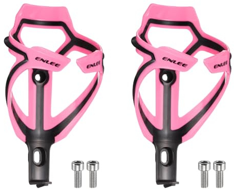 QUARKZMAN 2pcs Porte-Bidon De Vélo Léger Support De Bouteille pour Vélo Porte-Gobelet pour MTB Route Gravel, Rose