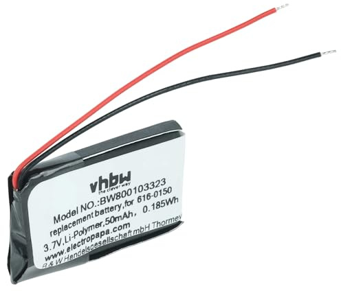 vhbw Akku Ersatz für Apple 616-0150, 616-0548 für MP3-Player Musik Player (50 mAh, 3,7 V, Li-Polymer)