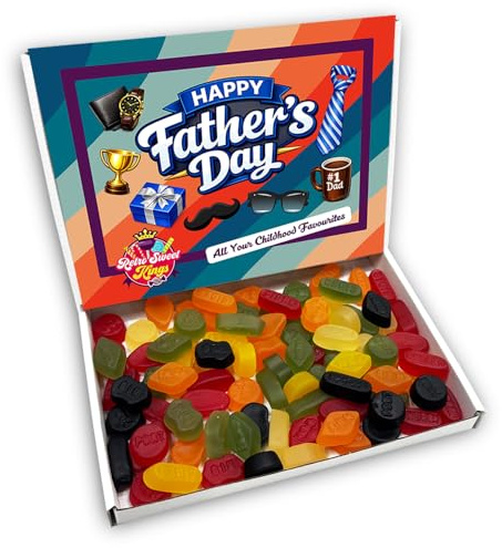 Wine Gums Fathers Day Sweets Gift Box Hamper (RETRO FATHERS DAY FRONT)