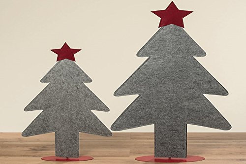 BOLTZE Aufsteller Baum Dekobaum Pino Filz grau H 118 cm