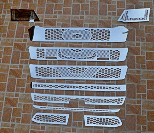VNVIS V8 Frontgrill-Abdeckungen Dekorationen für Scania S Trucks, hochglanzpoliertes Zubehör