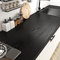 Livelynine Papier Peint Bois Noir de 40CM*10M Rouleau Adhésif Décoratif Lavable Étanche Amovible Papier Vinyle Autocollant pour Meuble Cuisine Mur Table Porte de Placard Commode Plan de Travail