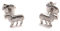 Loveyourdiamonds Schaf Ohrringe Ohrstecker aus 925 Sterling Silber
